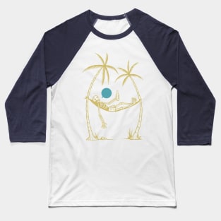 Beach Skeleton Baseball T-Shirt